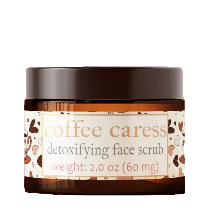 Coffee Caress Detoxifying Face Scrub, Gentle Exfoliation, Charcoal Detox