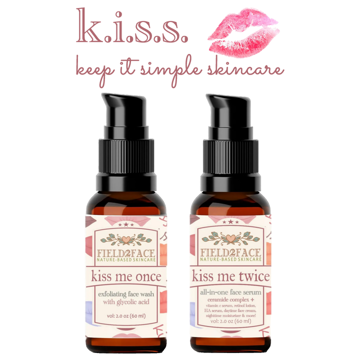 K.I.S.S. 💋 Daily Skincare Set - Exfoliating Face Wash and All-In-One Face Serum