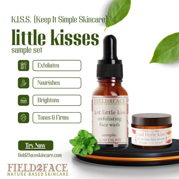 Little Kisses Skincare Sample Set & FREE Coffee Scrub/Detox Mask!